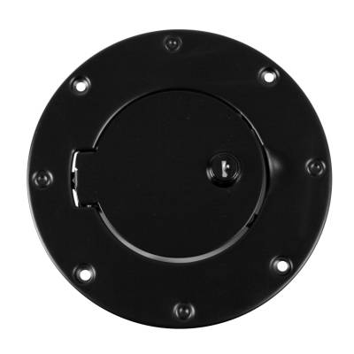 Rugged Ridge - Rugged Ridge 11229.04 Locking Gas Cap Door Black for Jeep Wrangler