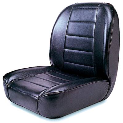 Rugged Ridge - Rugged Ridge 13400.01 Low-Back Front Seat Non-Recline Black for Jeep CJ