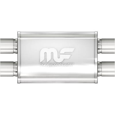 MagnaFlow Exhaust Products - MagnaFlow 11378 Straight-Through Muffler 2.25" Dual/Dual 4x11x9 Body