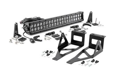 Rough Country Suspension Systems - Rough Country Bumper Mount 20" LED Light Bar Kit 05-07 Super Duty 70665