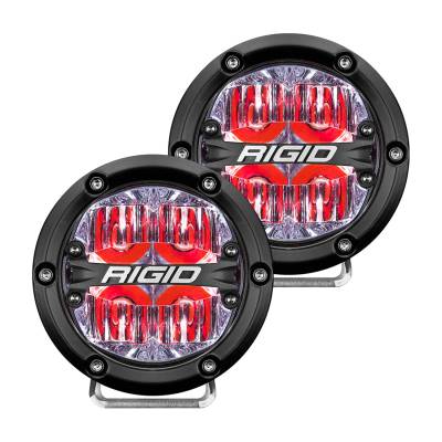 Rigid Industries - Rigid Industries 36116 360-Series 4" Drive LED Light Red Backlight Pair