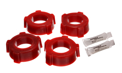 Energy Suspension - Energy Suspension 15.2108R Spring Plate Bushing Set Rear Polyurethane Red