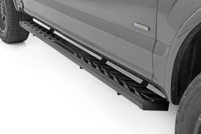Rough Country Suspension Systems - Rough Country BA2 Side Step Bars Ford F150/Super Duty Crew 41010A