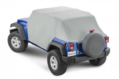 MasterTop - MasterTop 11110409 Full Door Cab Cover Gray Denim for 07-18 Jeep Wrangler JK 4DR
