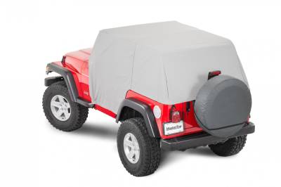 MasterTop - MasterTop 11110009 Full Door Cab Cover Gray Denim for 92-06 Jeep Wrangler TJ