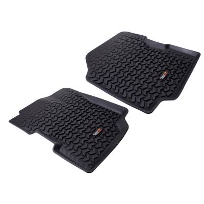 Rugged Ridge - Rugged Ridge 12920.21 Floor Liners Front Black for 76-95 CJ5/CJ7/CJ8/Wrangler