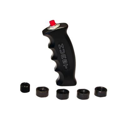 Hurst - Hurst 1536210 Universal PistolGrip Shift Handle w/Switch Black Aluminum