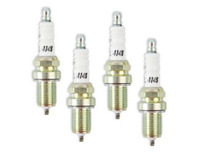 ACCEL - ACCEL 0414S-4 Performance U-Groove Resistor Header Spark Plug 14mm Thread 4PC