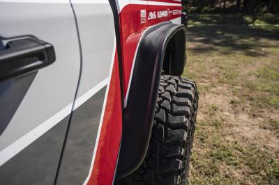 Bushwacker - Bushwacker Flat Style Rear Fender Flares Black for Jeep JT 10104-07