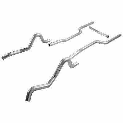 Flowmaster - Flowmaster 1041 Header-back Exhaust System 3.0" Dual Side Exit No Mufflers