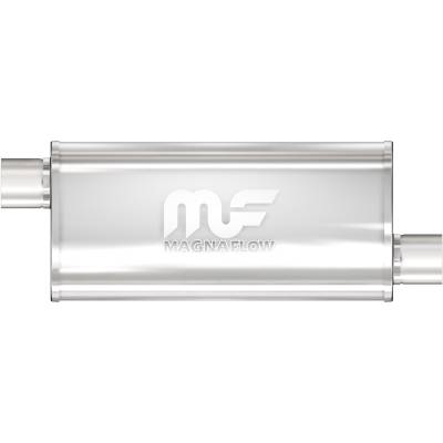 MagnaFlow Exhaust Products - MagnaFlow 14236 Straight-Through Muffler 2.5" Offset/Offset 5x14x8 Body