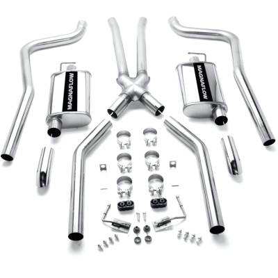 MagnaFlow Exhaust Products - MagnaFlow 15851 Street Series Stainless Crossmember-Back System Straight-Through