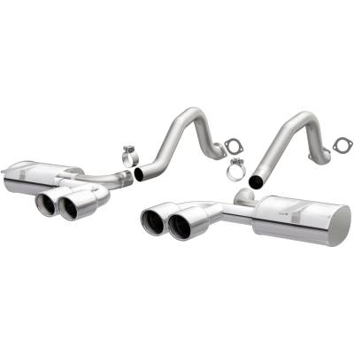 MagnaFlow Exhaust Products - MagnaFlow 16732 Street Series Stainless Axle-Back System for 97-04 Corvette