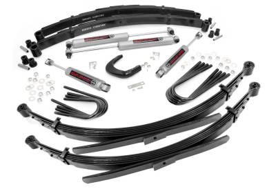 Rough Country Suspension Systems - Rough Country 25530 4" Suspension Lift Kit for 77-87 GM 2500 Truck/SUV 4WD