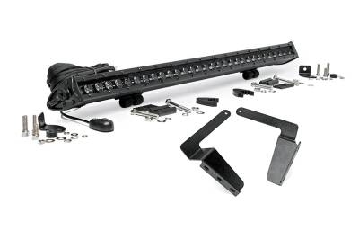 Rough Country Suspension Systems - Rough Country Bumper Mount 30" LED Light Bar Kit for 14-21 Toyota Tundra 70657