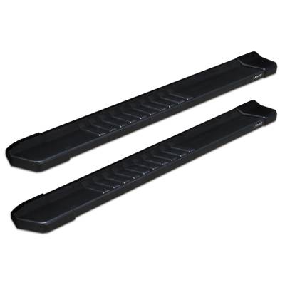 Raptor Series - Raptor 1702-0220BT Black Textured Aluminum 6" Slide Track Running Boards