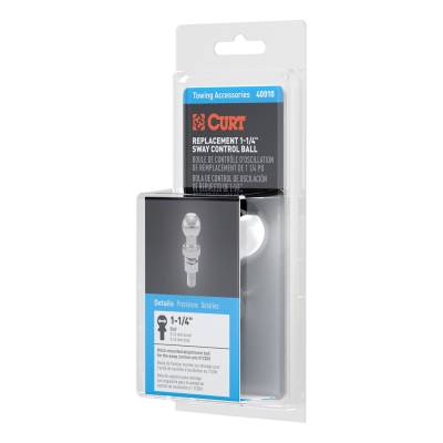 CURT - Replacement 1.25" Sway Control Ball 5/8" x 1.75" Shank Packaged