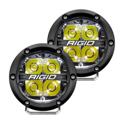 Rigid Industries - Rigid Industries 36113 360-Series 4" Spot LED Light White Backlight Pair