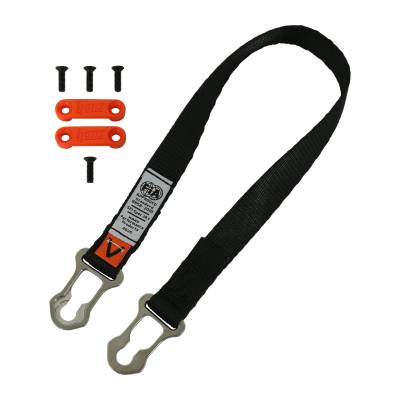 HANS Performance Products - HANS TK12314 Sliding Tethers Ultra Lite Post Anchor Std 18"