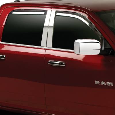Putco - Putco 480071 Chrome Window Deflectors for 19-25 Ram 1500