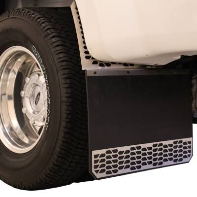 Putco - Putco 78125 Brushed SS HEX Mud Skins Rear for 20-25 Silverado/Sierra 3500 Dually