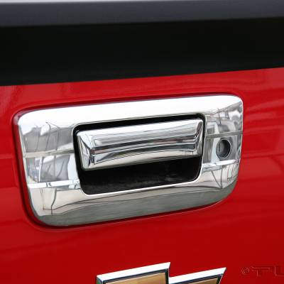 Putco - Putco 401090 Chrome Tailgate Handle Covers Base & Handle Cover Silverado/Sierra