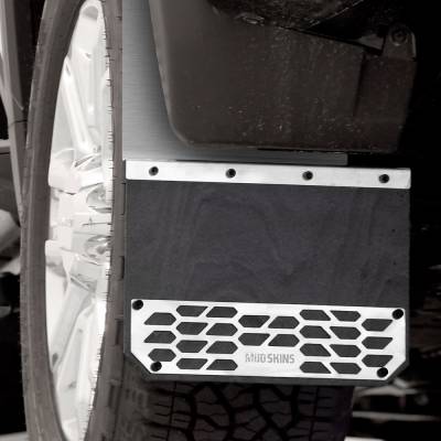 Putco - Putco 78361 Rear Polished Stainless Steel Mud Flaps Rear for 10-25 Ram 2500/3500