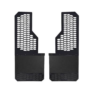 Putco - Putco 78230 Black HEX Mud Skins Front for 17-22 F250/F350
