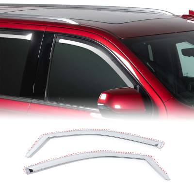Putco - Putco 480010 Element Chrome Window Deflectors Silverado/Sierra Suburban Yukon Es