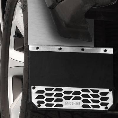 Putco - Putco 78403 Solid SS Brushed Mud Skins Rear for 19-25 Ram