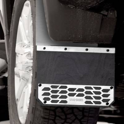 Putco - Putco 78401 Solid SS Brushed Mud Skin Rear for 19-25 Silverado 1500/Sierra 1500