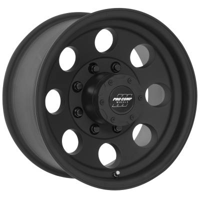 Pro Comp Wheels - Pro Comp Wheels PA69 VINTAGE 16x8 8x6.5 0mm Flat Black PXA7069-6882
