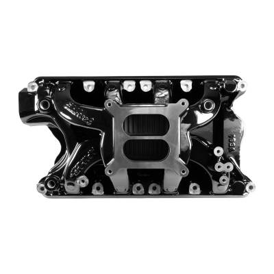 Edelbrock - Edelbrock 7581-BP RPM Air-Gap SB-Ford 351W Intake Manifold Black Plasma Finish
