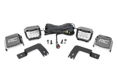Rough Country Suspension Systems - Rough Country 93190 Under Bed Mount 2" LED Pod Light Kit for Xpedition ADV-5