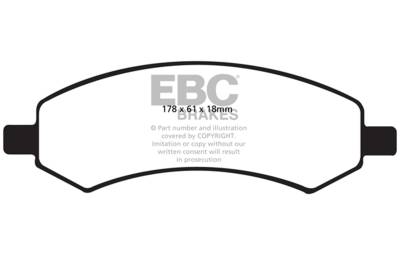 EBC Brakes - EBC Brakes DP61738 6000 Series Greenstuff Truck/SUV Brakes Disc Pads