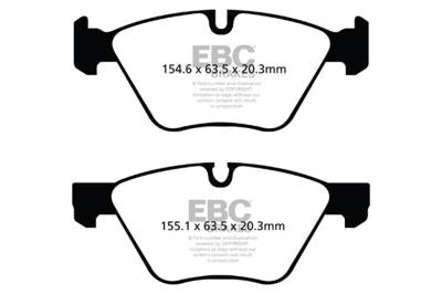 EBC Brakes - EBC Brakes DP31493C Redstuff Ceramic Low Dust Brake Pads