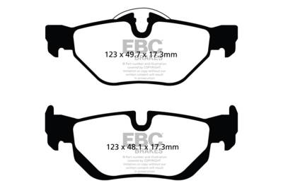 EBC Brakes - EBC Brakes UD1267 Ultimax Brake Pads for 325i 325xi 328i 328i xDrive 328xi X1