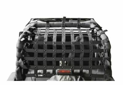 Steinjager - Steinjager Rear Teddy Top Cargo Net Black for Wrangler YJ J0046615