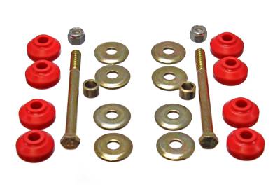 Energy Suspension - Energy Suspension 5.8107R End Link Bushing Set Front Polyurethane Red
