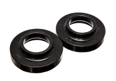 Energy Suspension - Energy Suspension 2.6101G Coil Spring Isolator Set Front Polyurethane Black