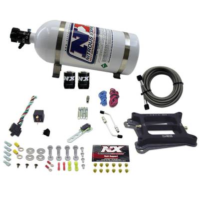 Nitrous Express - Nitrous Express 30040-10 Nx Nitrous Oxide System Kit 4150 4-BBL GAS