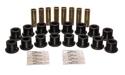 Energy Suspension - Energy Suspension 3.3189G Control Arm Bushing Set Black for AM General Hummer