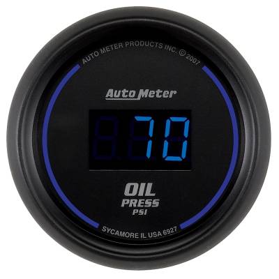 AutoMeter - AutoMeter 6927 Cobalt Digital Oil Pressure Gauge 5-100PSI 2-1/16"