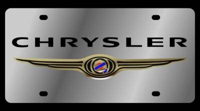 Eurosport Daytona - Eurosport Daytona 1415-1 Stainless License Plate Chrysler Logo for Chrysler