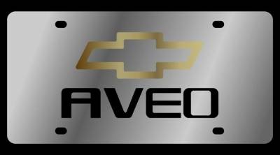 Eurosport Daytona - Eurosport Daytona 1376-1GB Stainless License Plate Aveo Bowtie Logo