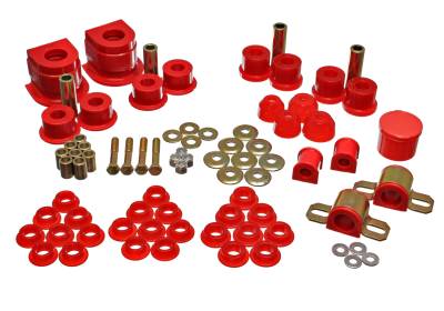 Energy Suspension - Energy Suspension 11.18101R Hyper-Flex Master Bushing Kit Red
