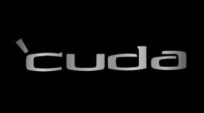 Eurosport Daytona - Eurosport Daytona 3433-1 Carbon Steel License Plate 'Cuda Logo for Plymouth