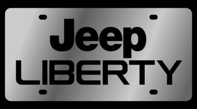 Eurosport Daytona - Eurosport Daytona 1419-1 Stainless License Plate Jeep Liberty Logo for Jeep