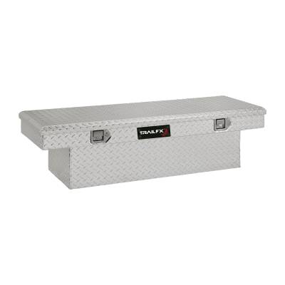 TrailFX - TrailFX 110511 Crossover Tool Box Single Lid 19"x53"x13" Polished Aluminum