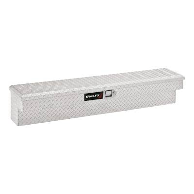 TrailFX - TrailFX 160721 Side Mount Tool Box 72x11-1/4x11" Bright Aluminum Single Lid